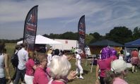 warming up for the Richmond Old Deer Park event with TotallySporty.com 2